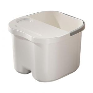 MagiDeal Baignoire de bain baignoire bas trempage baignoire robuste commode commode spa spa trempé de baignoire seau de bain à pied pour pieds relaxation, Petit avec Couvercle (Grand Plaisir 360, neuf)
