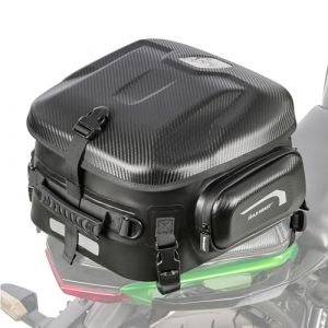 WILD HEART Sacoche arri&egrave;re de moto, coque rigide avec capacit&eacute; extensible 24L-34L, imperm&eacute;able, r&eacute;sistant &agrave; l'usure, convient pour le casque, sac pour si&egrave;ge arri&egrave;re (WILD HEART OUTDOORS, neuf)