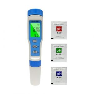 Ueomul pH M&egrave;tre Electronique 3 en 1 avec TDS Temp&eacute;rature, Testeur pH multi-param&egrave;tres R&eacute;solution 0.01 Haute pr&eacute;cision Etanche IP67 Testeur de qualit&eacute; de l'eau avec fonction ATC (CHENGYU Trade Direct, neuf)