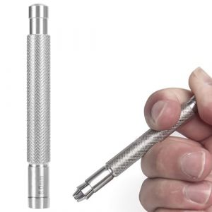 Outil de Remontoir de Couronne, Enrouleur de Couronne de Bracelet de Montre en Acier Inoxydable pour la R&eacute;paration de Montres, Enrouleur de Couronne R&eacute;glable avec Tournevis &agrave; (8.0) (Gulaer, neuf)