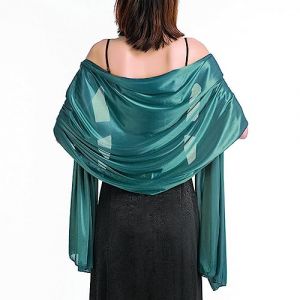 LumiSyne Femme &Eacute;tole Ch&acirc;le En Satin Soyeux Pour Robe De Soir&eacute;e Couleur Unie Foulards Longue L&eacute;ger El&eacute;gante Etole Mariage Belle &Eacute;charpe Pour Mari&eacute;e Demoiselles d'Honneur C&eacute;r&eacute;monies F&ecirc;tes, 200&times;70cm (granhulgy O&Uuml;, neuf)