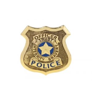 AKAMAS Cartoon Broche Badge De La Police De Dessin Anim&eacute;, Insigne De La Police Pour V&ecirc;Tements Sacs Vestes, Badge &eacute;Pingles Accessoires Cadeau Enfant Cosplay D&eacute;Guisement (Akamas, neuf)