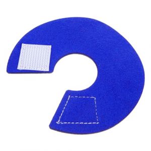 Housoutil Collier de récupération pour Oiseau, Perroquet - Collier Anti-picage, Anti-Mordant en Cuir Microfibre Bleu - Ajustement Personnalisé, Taille 10,3 cm (Entertainment First, neuf)