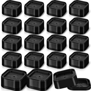 Tagtight 16Pcs Risers de Meubles Risers de Lit Réglables, 7*7*3.5cm Pieds de Meubles, Élévateurs de Lit Robustes Empilables, Rehausseurs Meubles, Rehausseur de Table, Chaise ou Rehausseur de Canapé (jiusandianzi, neuf)