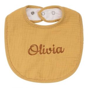 SIMYJOY Bavoirs Bebe Naissance Bavoir Bandana Personnalisé DIY avec Prenom Coton Doux Absorbant Nourrissons Unisex Garçons Filles Jaune (SIMYJOY, neuf)