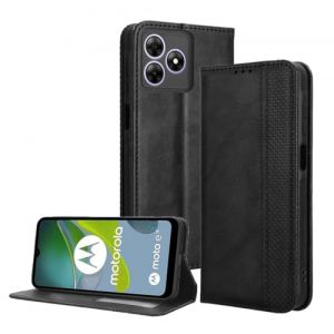 PEIYE Coque pour Blackview Wave 8 / Wave 8C / Oscal Flat 2, &Eacute;tui Flip en Cuir PU, Housse (Cover Case) Antichoc avec Porte-Cartes, Fermeture Magn&eacute;tique, Fonction de Support - Noir (Zanwon, neuf)