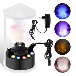 PORFOYO Brumisateur &Agrave; Ultrasons, Mini Machine &Agrave; Brouillard, Fontaine d'eau &Eacute;tang Brouillard Machine, Brumisateur USB pour Fontaine, &Eacute;tang, Aquarium, Jardin, Nombreux(Noir) (Yanglin-EU, neuf)