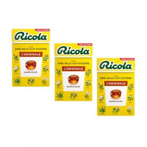 Ricola&reg; | Bonbons aux herbes balsamiques | Bonbons aux herbes sans sucre - 3 x 50 Gr (ITD Store, neuf)