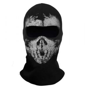 CoolChange Cagoule t&ecirc;te de Mort | Masque Moto Ghost | Couleur: Noir (QS**, neuf)