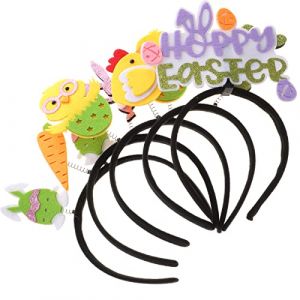 Healeved Lot De 5 Bandeaux De Lapin De Pâques Pour Enfants Accessoires Pour Cheveux Décoration De Coquillage De Pâques Pour Filles Et Garçons (Sonieg, neuf)