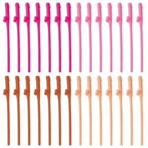 JUGUTA 28 Pailles R&eacute;utilisables, Lot De Pailles En Plastique R&eacute;utilisables, Pailles De F&ecirc;te Pour Boissons Amusantes, Cocktail Pour F&ecirc;te, Anniversaire, Mariage, F&ecirc;te (ROXYROX FASHION, neuf)