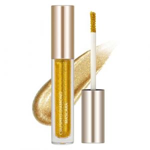 Mascara Scintillant Coloré pour Cils - Diamant Couleur Argent Or, Imperméable Longue Durée, Cils Bouclés Volumineux pour Femmes (daicim, neuf)