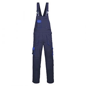 Portwest TX12 Salopette de Travail à Bretelles Contrastées Texo Homme Marine Grande Taille, XXL (oxwork, neuf)