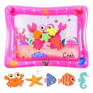Aolso Tapis d'eau de bébé, Gonflable Tummy Time tapis d'eau tapis,Tapis Eau Gonflé Enfant, Jouet Bebe Tapis Eau, Jouet Bebe Tapis Eau pour Bébés et Tout-Petits Tapis Jouet Bebe 3 6 9 12 Mois (YIJIABAI, neuf)