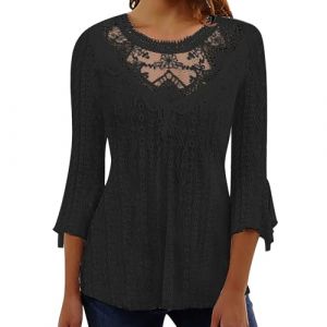 Soldes VêTements Femme Tunique Chinoise Femme Chemisier Long VêTements Chic Tops Grande Taille Longue Haut Bleu Clair Tee Shirts Vert T Shirts Thermolactyl Lot Col V RandonnéE Rouge Uni Chemisi (CHOHJIA, neuf)