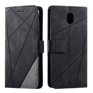 SONWO Coque pour Galaxy J5 2017, Etui en Cuir PU Portefeuille Housse Fermeture Magnétique und Flip pour Samsung Galaxy J5 2017, avec Fermeture Magnétique, Noir (SONWO EU STORE, neuf)