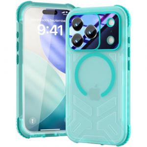 Beeasy Magn&eacute;tique Coque pour iPhone 17 Pro &Eacute;tanche Antichoc - Compatible MagSafe, Protection IP68 Waterproof 360 Int&eacute;grale Antichoc, Protection &Eacute;cran & Cam&eacute;ra Int&eacute;gr&eacute;e Double Case, 6.3&rdquo; Bleu (iBeeasy, neuf)
