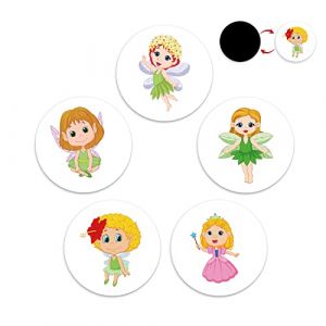 10pcs Apprentissage Propreté Enfant Autocollant, Réutilisables Autocollant Magique pour Pot d'Apprentissage de la Propreté pour Petites Filles avec 5 Différents Modèles de Princesse Elfe (ChuangYing, neuf)