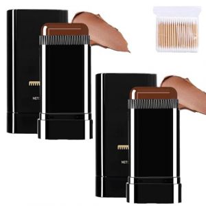 B&acirc;Ton De Coloration Instantan&eacute;E Avec Peigne Int&eacute;Gr&eacute;,Stick De Teinture Capillaire Imperm&eacute;Able Et En Sueur,Peigne De Teinture De Cheveux Blancs,Pas Facile &agrave; S'Estomper (Caf&eacute; x2, Taille) (WEIYIXIN, neuf)