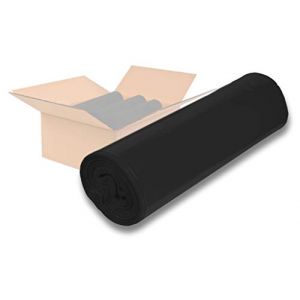 dm-folien - Lot de 250 sacs poubelle noirs - 140 l - 900 x 1100 mm - Grands sacs poubelle pour d&eacute;chets l&eacute;gers &agrave; moyens - Sacs poubelle ind&eacute;chirables en poly&eacute;thyl&egrave;ne basse densit&eacute; r&eacute;g&eacute;n&eacute;r&eacute; - Sacs (dm-folien, neuf)