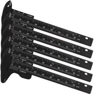 VALICLUD 5pièces Règle à Sourcils Coulissante Outil De Mesure Portable Pied à Coulisse Double Échelle Règle De Maquillage Mesureur Pour Sourcils (Cedongh, neuf)
