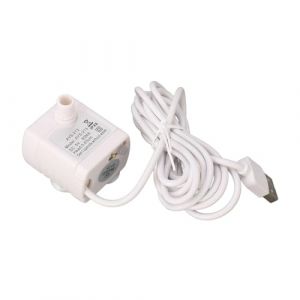 Pompe de Fontaine &agrave; Eau pour Chat, Petite Pompe Submersible Silencieuse pour Animaux de Compagnie, Petite Pompe &agrave; D&eacute;bit d'eau R&eacute;glable, Facile &agrave; Installer, Emp&ecirc;che la Combustion (Liwords, neuf)