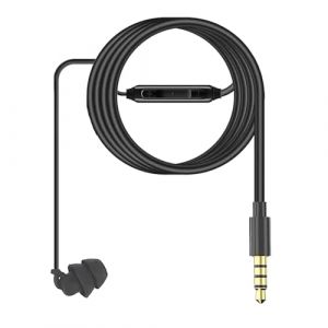 &Eacute;couteur Unique avec Microphone - Oreillette Filaire Mono | Casque Intra-auriculaire | Prise Type-C ou 3,5mm, Micr&oslash; Anti-Bruit pour Appels Clairs, pour Oreille Gauche et Droite, avec Ordinateurs (lutufane, neuf)