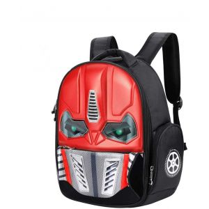 LONTG Sac à Dos Enfant 3D Transformers Sac à Dos Étanche Garçon Fille Sacoche d'écolier Lumineux Mode Créativité Sac Bandoulière en Nylon Cartable de Voyage Camping Randonnée Convient âgé de 5-10ans (LONGTENGUK, neuf)