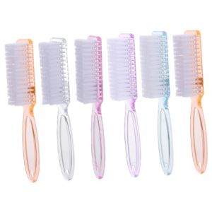 UKCOCO 6 pièces Set de Brosses à Ongles à Long Manche pour Nettoyage des Ongles et Orteils Brosse Fine Multifonctionnelle Manche Ergonomique avec Crochet de Suspension Couleur Aléatoire (Gaporgira, neuf)