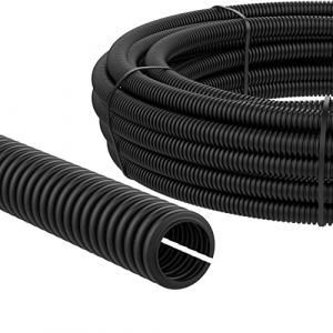 AUPROTEC Gaine Annel&eacute;e Fendue 2 5 10 25 ou 50 m Buse de Protection des C&acirc;bles Choix: (&Oslash; int. 13 mm, 2m m&egrave;tre) (AUPROTEC, neuf)