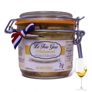 Foie Gras de Canard Entier au Sauternes 200 g &ndash; Relais Gourmet | Artisanal Fran&ccedil;ais du Sud-Ouest | Sans Conservateurs, Additifs ni Colorants | Id&eacute;al No&euml;l, F&ecirc;tes & Coffrets Gourmets (RELAISGOURMET, neuf)