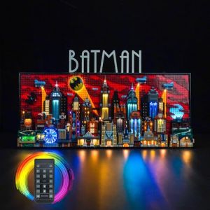 Kit d'&eacute;clairage &agrave; distance pour Lego 76271 Batman : The Animated Series Gotham City, kit d'&eacute;clairage LED (BrickBling Lighting, neuf)