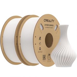 Creality Hyper PLA Filament Value Pack 1.75mm 2KG pour K1 Max/Ender 3 V3 SE/KE, Filament PLA conçu pour la haute vitesse 30-600mm/s, précision dimensionnelle ± 0.03 mm (Blanc+Blanc) (Creality Official Store, neuf)