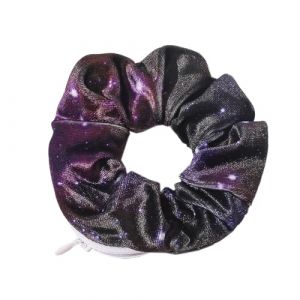 Lot de 3 &eacute;lastiques &agrave; cheveux pour femme avec fermeture &eacute;clair - &Eacute;lastiques color&eacute;s - &Eacute;lastiques pour cheveux - Cordes &agrave; cheveux - Scrunchies pour queue de cheval et rangement - Noir D (Blausky, neuf)