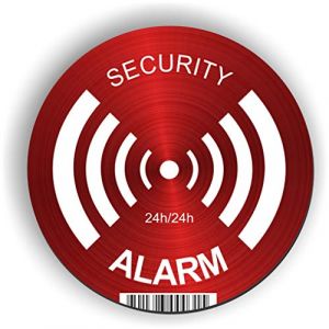 imaggge.com Panneau Rigide Alarme Alarm - Security - Rond 15 cm - Ultra résistant - Aluminium (Pas PVC) - Signaler Un système de Surveillance/caméra - pour Mur, Poteau, clôture (imaggge. com, neuf)