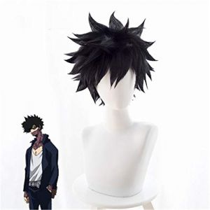 Anime mon héros académique Dabi perruque Cosplay Costume Boku pas de héros académique court noir cheveux synthétiques Halloween fête perruques + casquette de perruque (good stuff A, neuf)