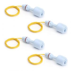 4PCS Interrupteur à Flotteur Vertical Interrupteur de Niveau à Flotteur Bleu Capteur de Niveau d'eau Switch Liquid Controller pour Hydroponie Jardinage Aquarium Réservoir de Piscine 10W 52 mm Ble (yinghonghuwaiyongpin, neuf)