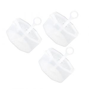 SMASOLO 3 pi&egrave;ces Lot de Tasses &agrave; Bulles Transparentes PP pour Lait Mousse Fine et Nettoyage Profond Visage Portable et Facile &agrave; Utiliser (SEASOON, neuf)