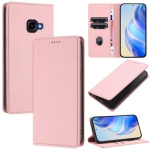 xinyunew Coque pour Samsung Galaxy Xcover 4/Xcover 4S, RFID Blocage Portefeuille Etui &agrave; Rabat, Housse en Cuir PU pour Samsung Galaxy Xcover 4/Xcover 4S, Rose (xinyunew, neuf)