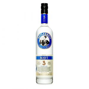 RAKI - Beylerbeyi Mavi Raki 70cl | Eau de Vie Turque Aromatisée à l'Anis - 100% Raisins Frais - Sans Sucres Ajoutés | Triple Distillation - Volume d'Alcool 45% (BEYIM, neuf)