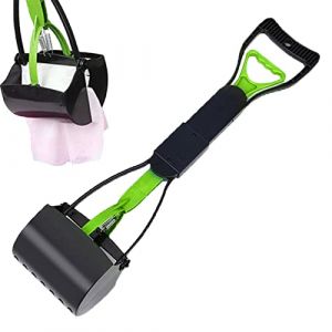 JINGLING Pelle Ramasse Crottes pour Chien 60cm Portatif Pelle &agrave; d&eacute;jections Canines avec Longue poign&eacute;e Pliable pour ext&eacute;rieur Jardin, int&eacute;rieur et Chat, Compagnie, Pas Besoin Se pencher (xuaesiy, neuf)