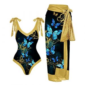 LAOSU Maillot De Bain pour Femme,D'Été Maillot De Bain Culotté Haute,Maillot De Bain Noir Taille Haute,Maillot Femme Sexy,Maillot De Bain Aesthetic,Shorty Maillot De Bain (duomibaihuo, neuf)
