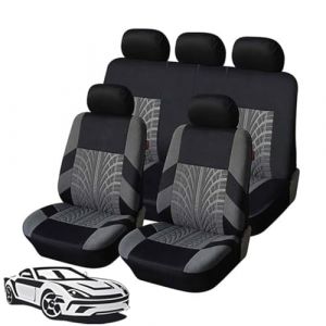 WFYBMB Housse Siege Voiture pour Citroen DS3/DS3 Racing/DS3 Cabrio/DS4/DS5/DS3 Crossback/DS 4S, Housses de Siège de Voiture Imperméable Et Respirant Amovible Confortable Protecteurs de Siège (suiyueheng, neuf)