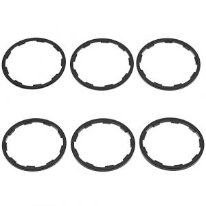 6pcs Vélo Volant Rondelle Entretoise Cassette Casque Joint Vélo Pédalier Essieu Rondelle Joint pour VTT Vélo de Route 1mm 1.5mm 1.85mm 2mm 2.18mm 2.35mm (Flashice, neuf)