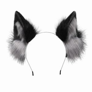Serre Tete avec Oreilles de Renard, Serre-tête Oreilles de Chat Oreille de Chat Serre Tete Bandeau Oreilles De Renard en Peluche Mignon pour Costume de Cosplay D’Halloween Cosplay de Fête (4845966456652656456, neuf)