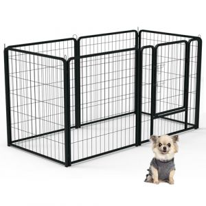 UISEBRT Enclos pour chiot - Avec porte - Flexible - Pliable - Pour chien, chat, chiot, lapin (80 x 80 cm chacun) (Danyang Home, neuf)