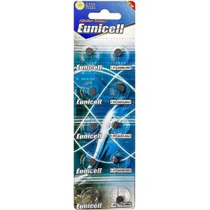Eunicell Lot de 10 Piles Bouton AG0 Type LR63 LR521 SR521W 379 (DestockUnivers, neuf)