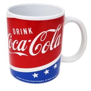 Tasse à thé thé en céramique Coca Cola 33 cl couleur blanc/rouge/bleu (CUCUBA, neuf)