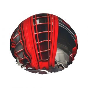 Bonnet de douche r&eacute;utilisable avec motif cabine t&eacute;l&eacute;phonique londonienne, double couche, garde les cheveux secs, s'adapte &agrave; toutes les t&ecirc;tes (Zhengzhou Ningqi Network Technology Co., Ltd, neuf)