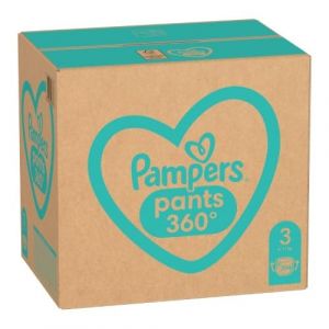 Pampers Pantalons Couche-culotte taille 3, 204 pièces, 6kg-11kg, avec poche Stop & Protect Anti-Fuite à l'arrière (Bienfaisant, neuf)